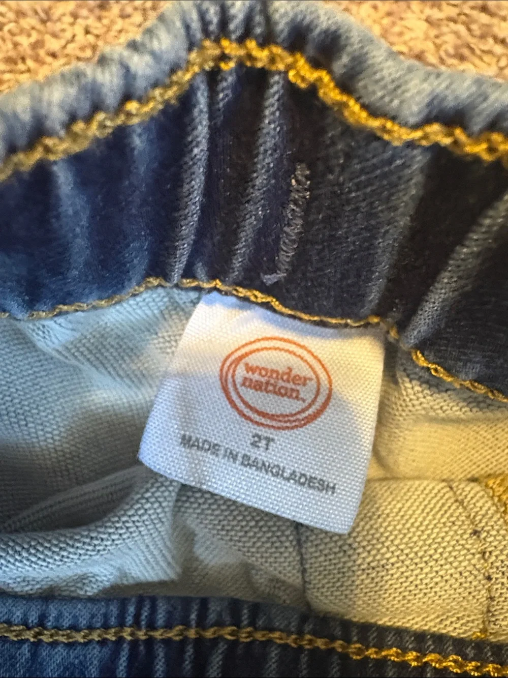 wonder nation Blue Cargo Denim Jogger Pants